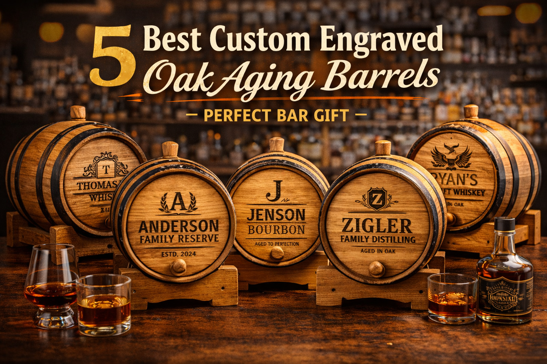 5 Best Custom Engraved Oak Aging Barrels – Perfect Bar Gift