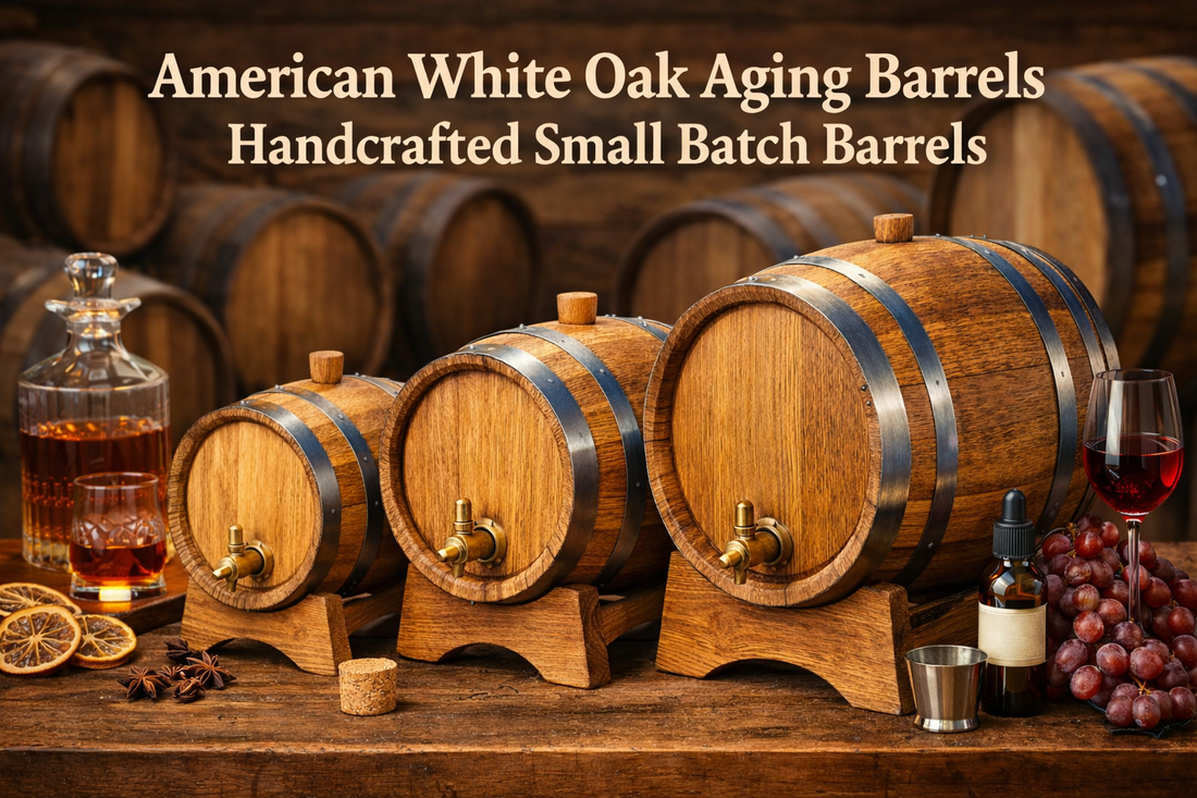 American White Oak Aging Barrels | Handcrafted in Canada | Urban Barrel