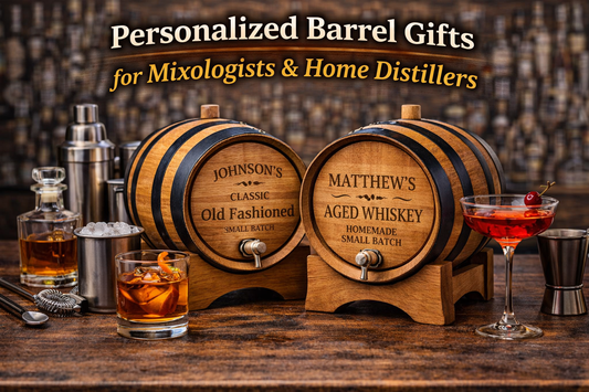 Personalized Barrel Gifts for Mixologists & Home Distillers