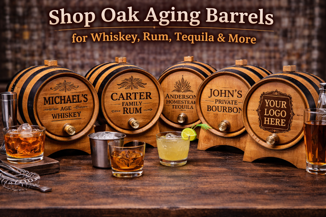 Shop 5 Oak Aging Barrels for Whiskey, Rum, Tequila & More