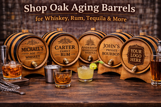 Shop 5 Oak Aging Barrels for Whiskey, Rum, Tequila & More