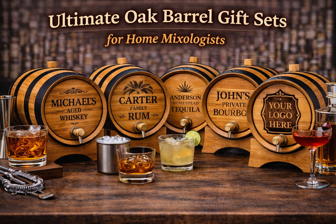 5 Ultimate Oak Barrel Gift Sets for Home Mixologists