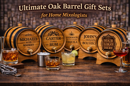 5 Ultimate Oak Barrel Gift Sets for Home Mixologists
