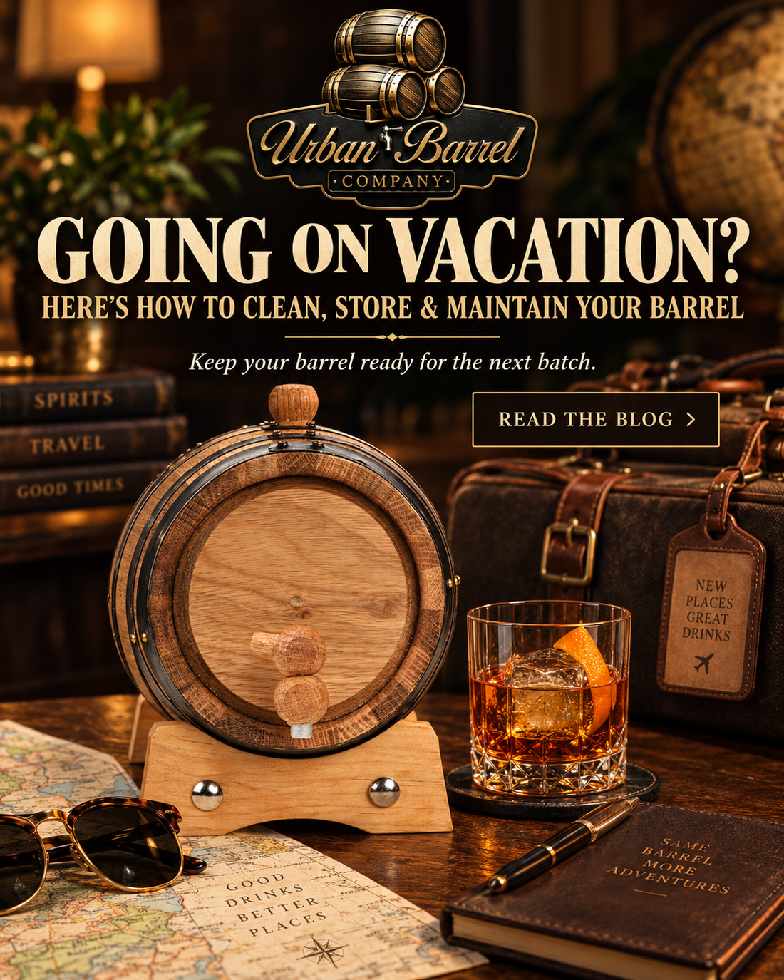 Urban Barrel Company oak aging barrel vacation storage and maintenance guide