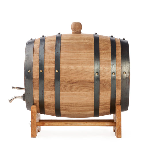 1 Litre Gator Oak Aging Barrel with Metal Spigot – Premium Double-Thick Staves