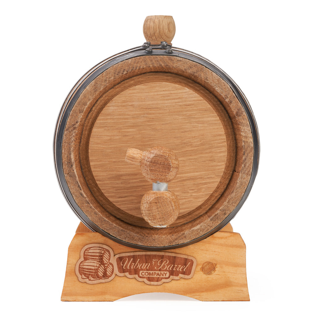 1 Litre Gator Oak Aging Barrel with Wood Spigot – Premium Double-Thick Staves