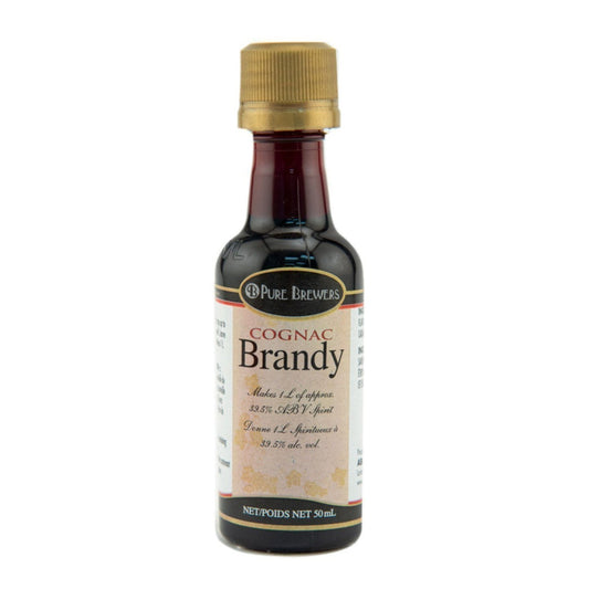 Pure Brewers Cognac Brandy essence, 50 mL bottle