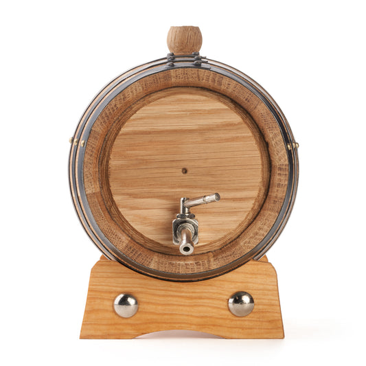 1 litre Gator oak aging barrel with metal spigot