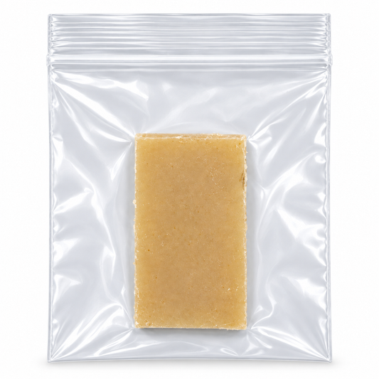 Urban Barrel Company barrel wax in clear resealable bag